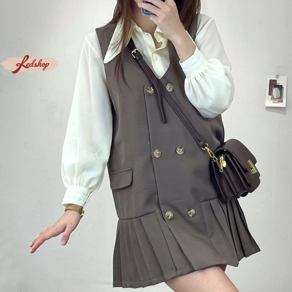 Váy, đầm công sở đi chơi thời trang Hàn Quốc Red Shop.official.store_29206,29205