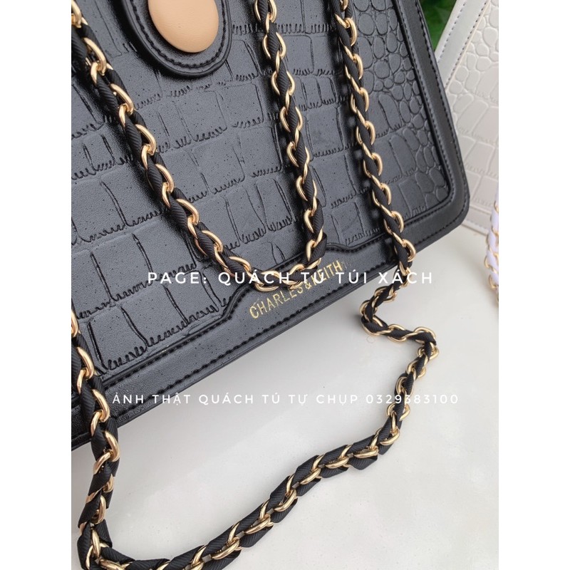 HÀNG CAO CẤP- túi công sở cúc da vân cá sấu | BigBuy360 - bigbuy360.vn