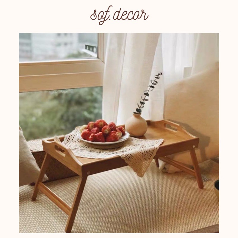 Bàn gấp gỗ cao cấp, bàn ăn gấp gọn Hàn Quốc - Décor nhà Sò