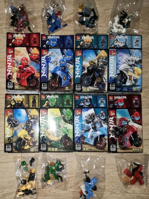 Lắp ráp Lego_Ninja 1 hộp Cỡ xe mô tô 3028 có nhiều chi tiết bằng nhựa ABS