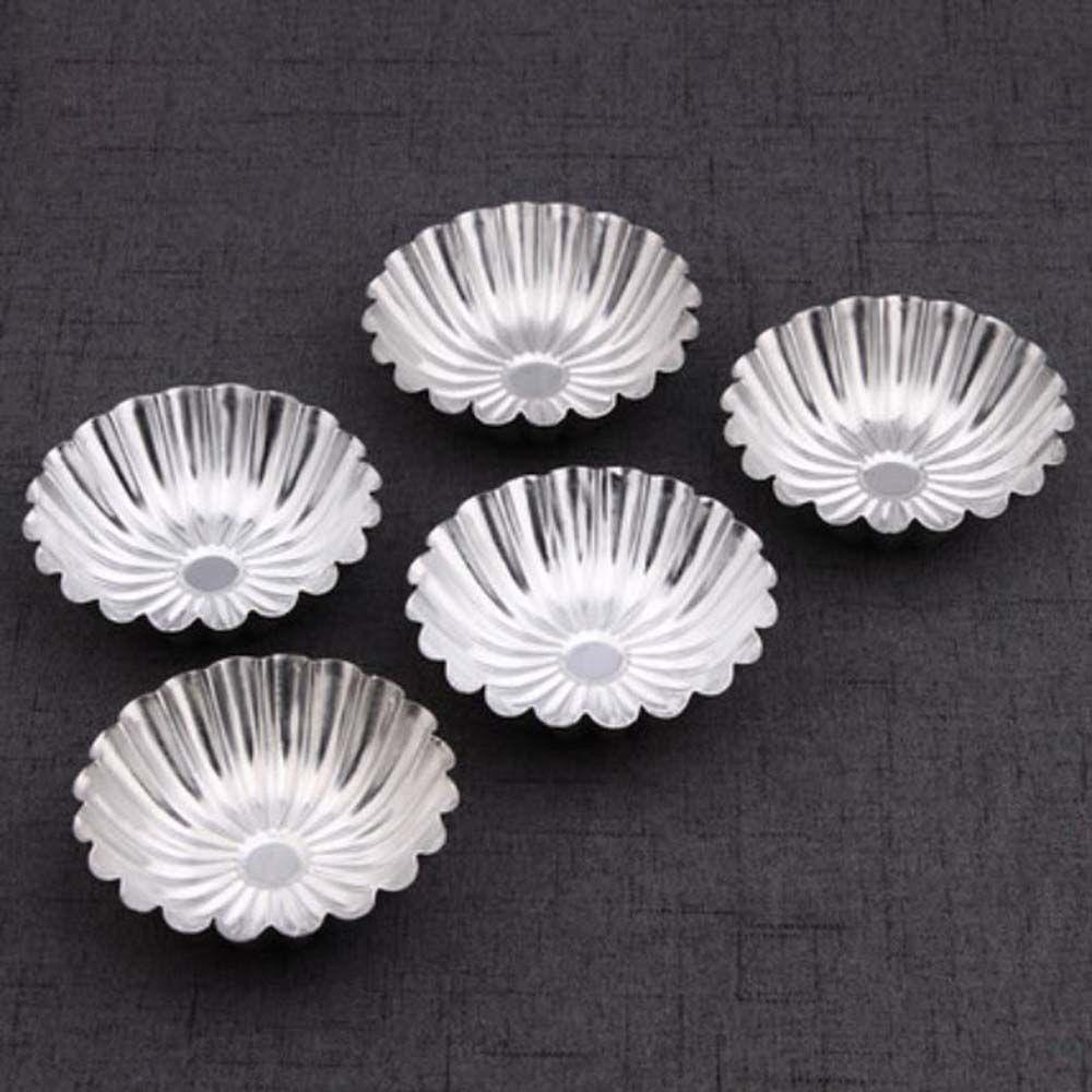 Khuôn Nhôm Làm Bánh Tart Trứng / Pudding Tái Sử Dụng Tiện Lợi