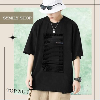 Áo Thun Kpop BTS Idol Unisex Seven Teen Fact SYMILY Sales Giá Tốt KOR20211200