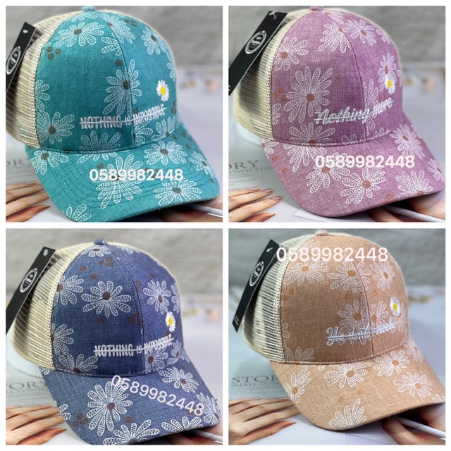 NÓN KẾT PHỐI LƯỚI HOA FROM UNISEX NAM NỮ ĐẸP - Mũ lưới cao cấp (Siêu rẻ 1996)