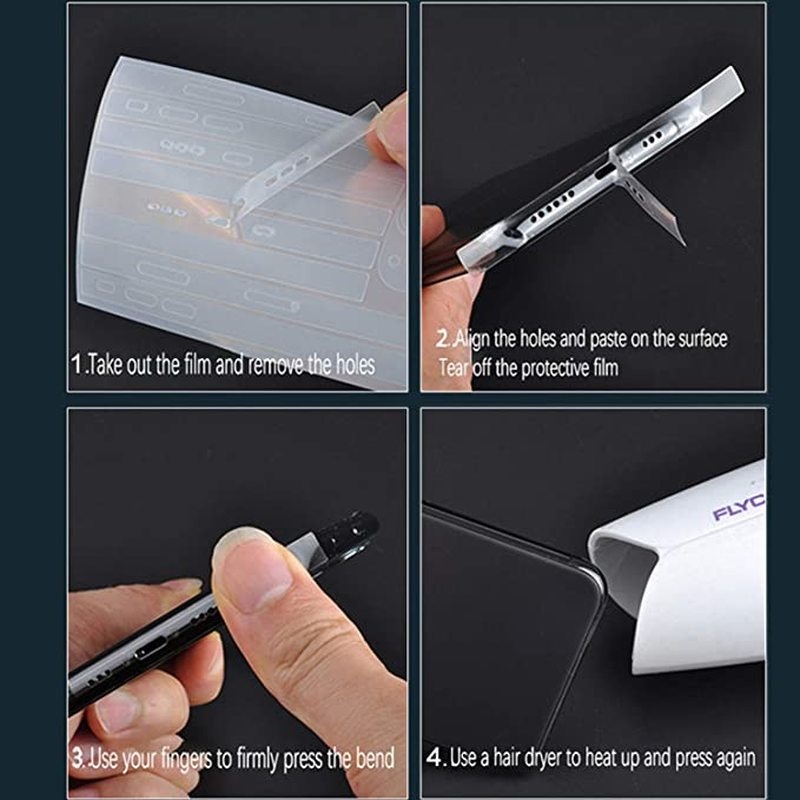 1 Cặp Film Dán TPU Mềm Trong Suốt Trái Cây Tự Động Cho Iphone