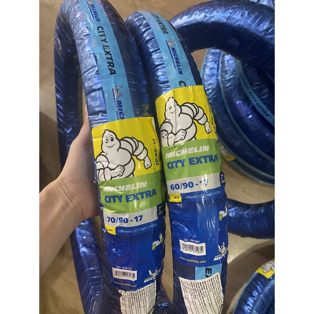 VỎ MICHELIN CITY EXTRA SIZE 60/90-17, 70/90-17 VÀ 80/90-17
