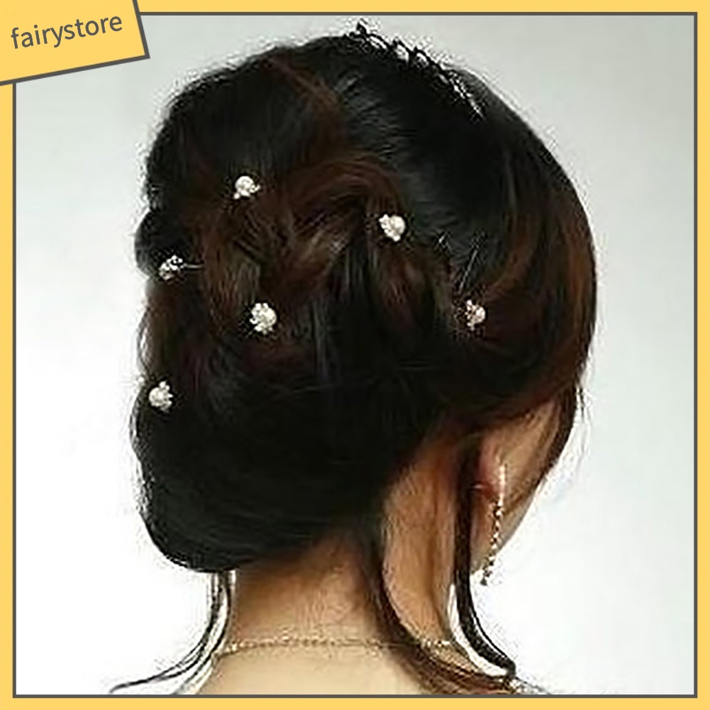 Set 20 kẹp tóc đính đá và ngọc trai giả thanh lịch dành cho cô dâu