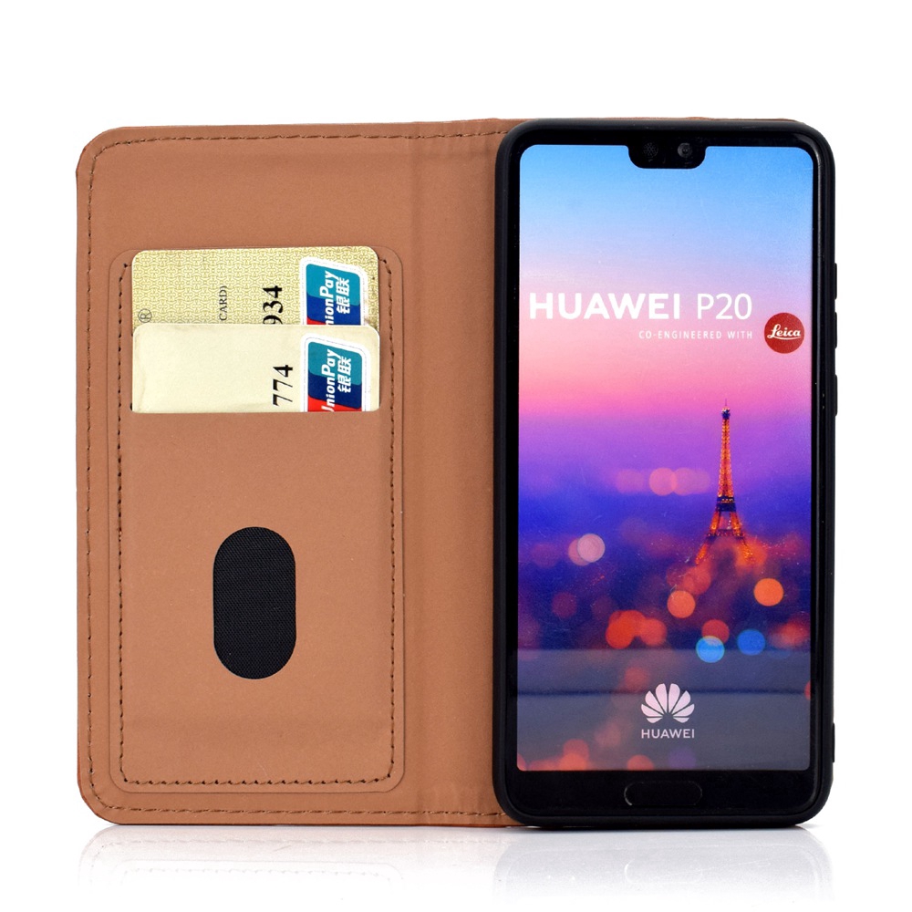 Bao da điện thoại dạng ví có từ tính kiểu dáng sang trọng dành cho Huawei Nova 3E