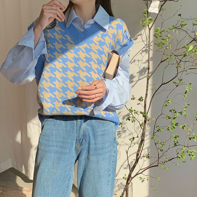 Áo sweater Không Tay Dáng Rộng Thời Trang Cho Nữ