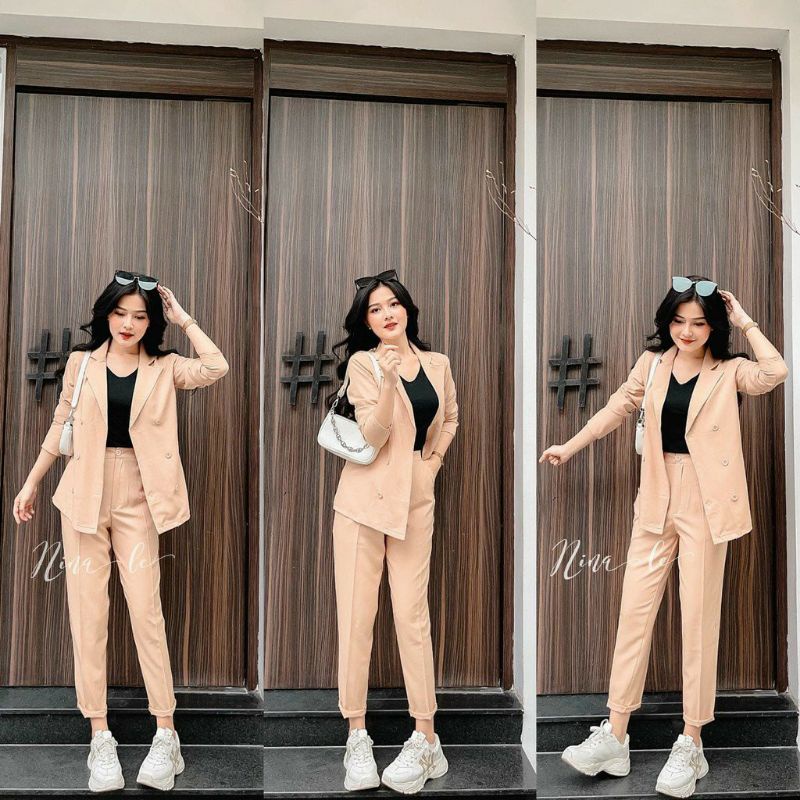SET VEST CÔNG SỞ + QUẦN BAGGY