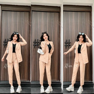 SET VEST CÔNG SỞ + QUẦN BAGGY