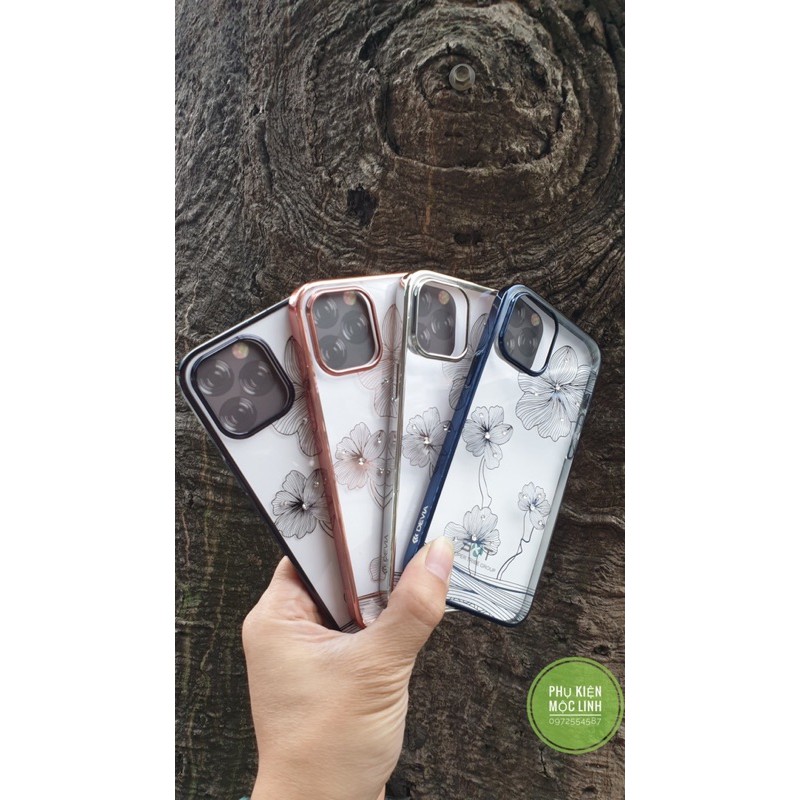 ỐP IPHONE 12 Ốp lưng Devia Hoa 5 cánh Cao cấp chống ố    iPhone 12 Mini / 12 / 12 pro / 12 max / 12 pro max