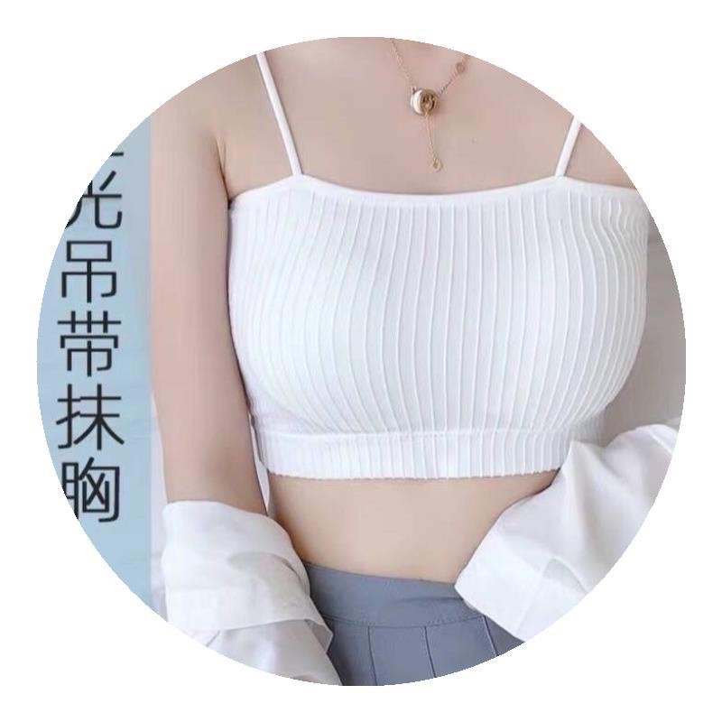 Áo Bra  Quây Áo Ống 2 Dây Gân Tăm, Áo Lót Học Sinh Rẻ Đẹp