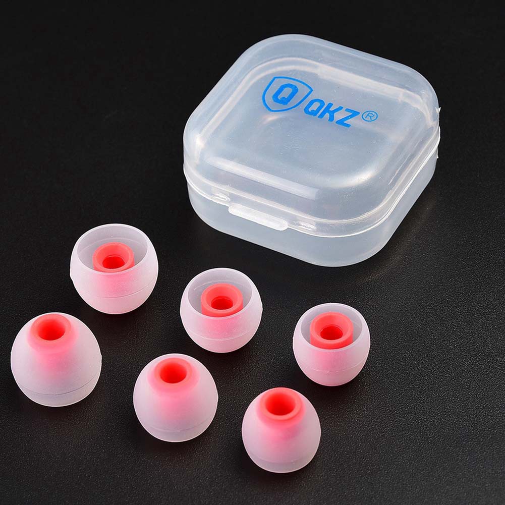 Bộ 3 cặp nút tai nghe nhét tai bằng silicone QKZ