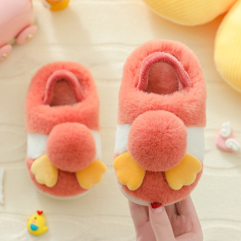 Dép Bông Đi Trong Nhà Cho Bé Yêu Hình Gà Con Đáng Yêu Từ 1-3 Tuổi Nhà Bạn Có Quai Sau