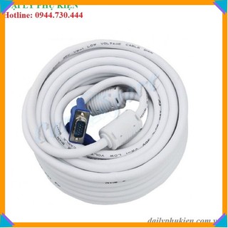 Cáp VGA 20m trắng chống nhiễu giá rẻ