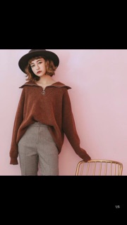 Áo cổ bẻ bản to