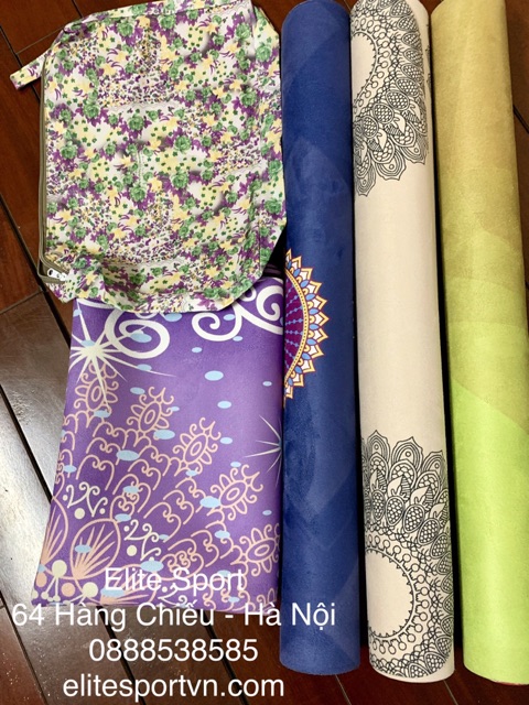 Thảm yoga du lịch cao cấp Elite Sport tặng kèm túi đựng