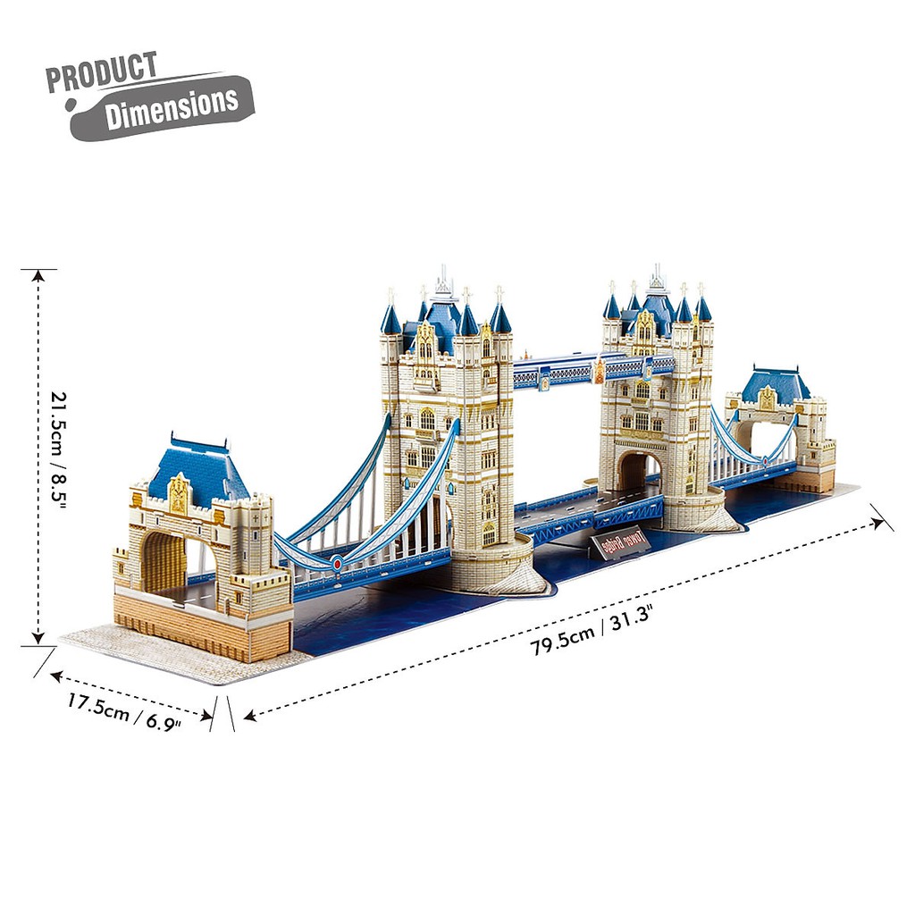 Mô hình giấy 3D CubicFun - Cầu tháp Luân Đôn dòng National Geographic DS0978h ...