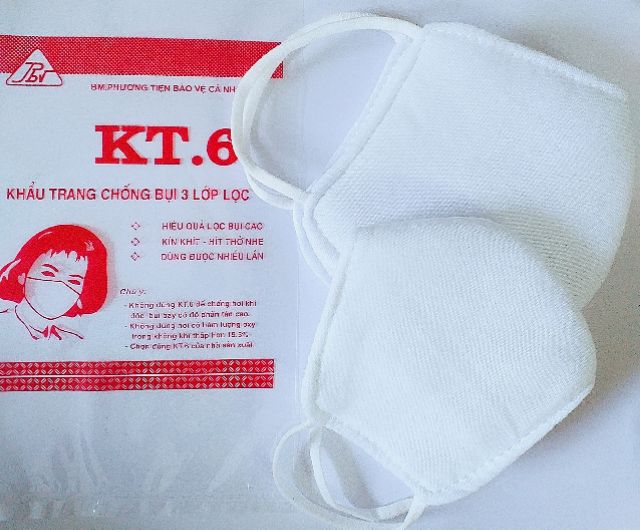Khẩu trang 3 lớp lọc bụi vi khuẩn  - nẹp trong. | BigBuy360 - bigbuy360.vn