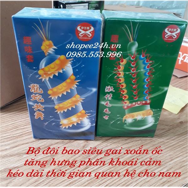 Bao cao su siêu gai xoắn ốc tăng khoái cảm gấp 5 lần so với bao cao su thông thường