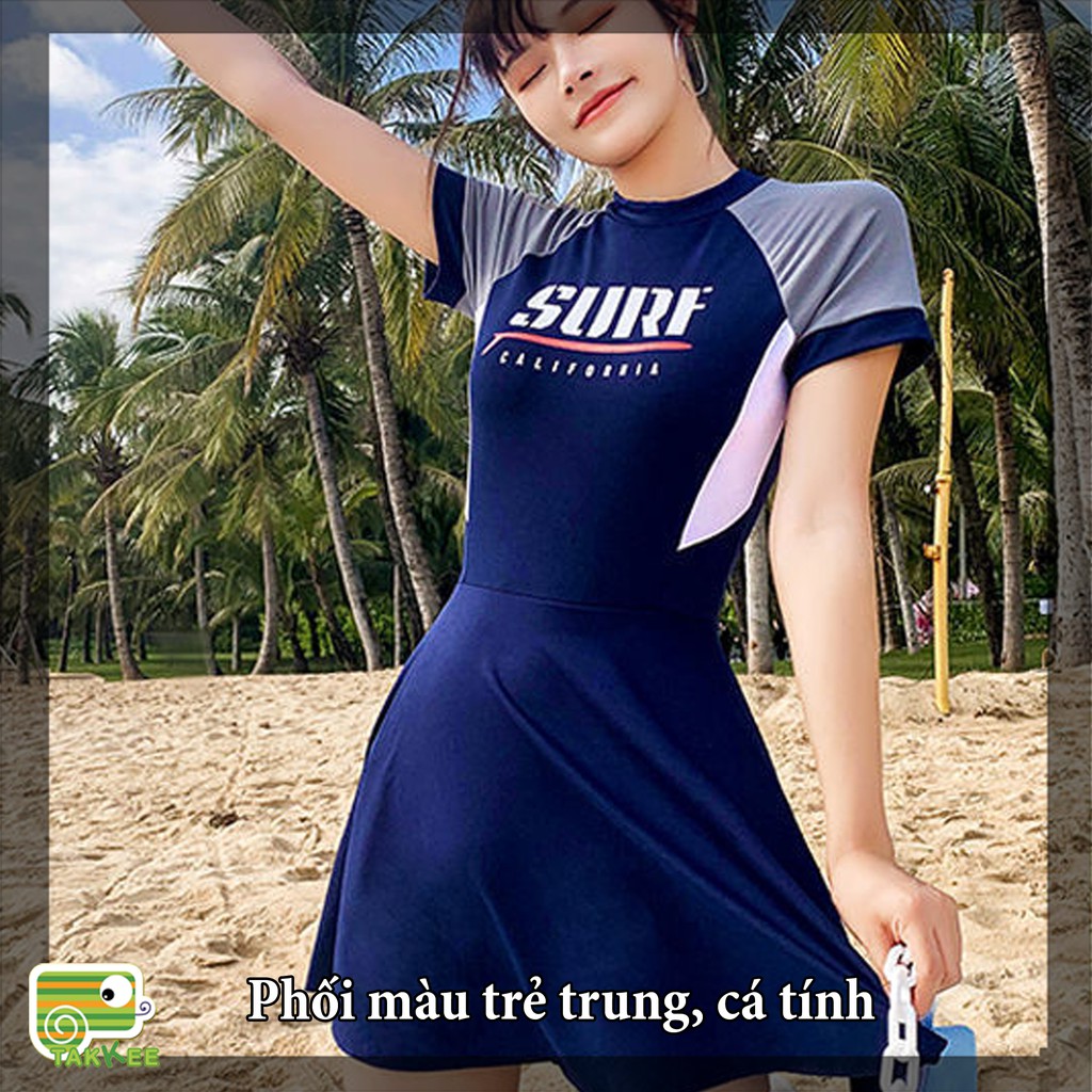 Bikini, Đồ Bơi Nữ Dáng Váy Phong Cách Hàn Quốc Thời Trang Cao Cấp