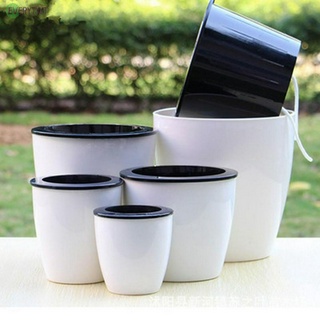 Chậu Hoa Bằng Nhựa Tự Tưới Nước Tiện Lợi