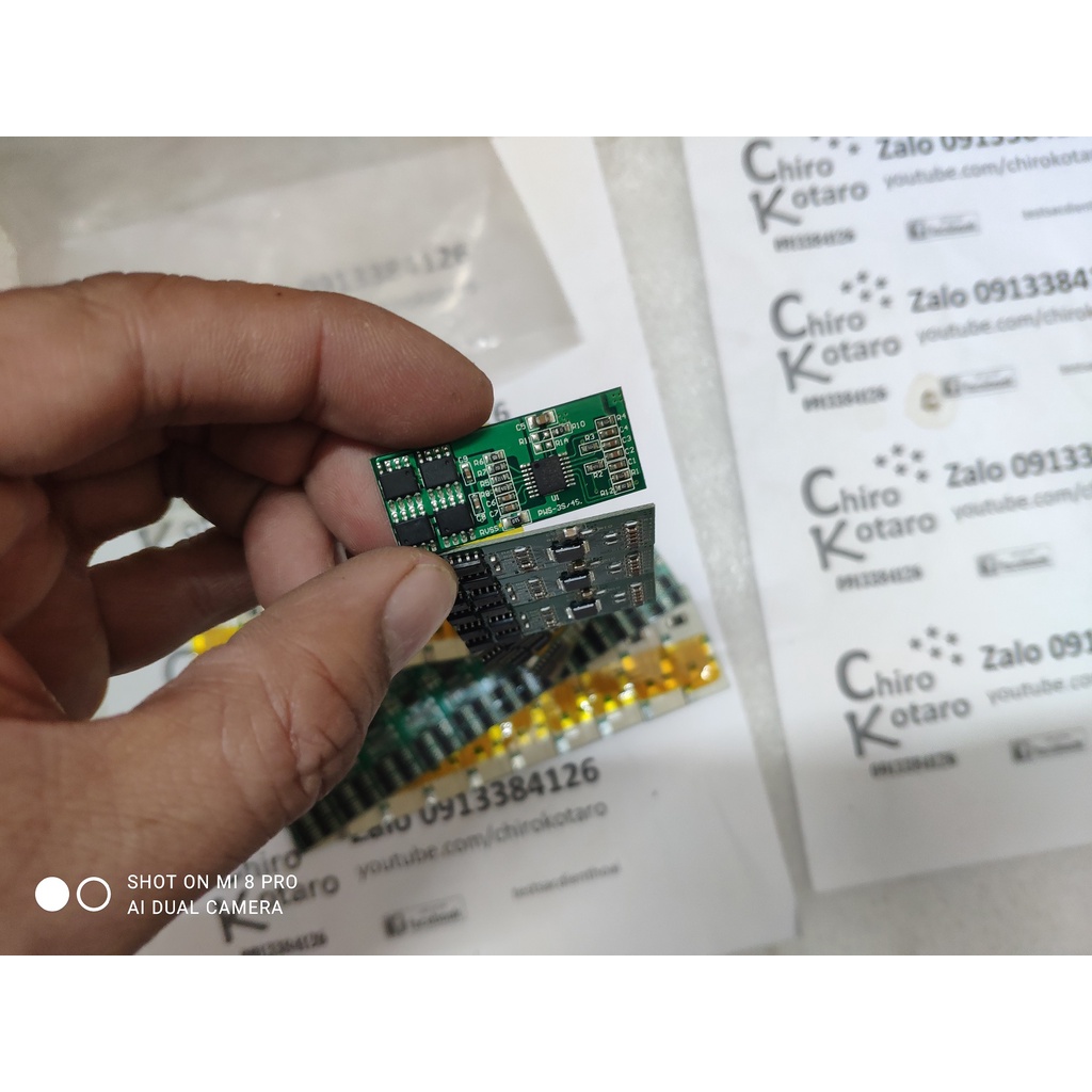 MẠch ghép 4S 8A dùng ghép bảo vệ sạc pin 4S 14V 16.8V