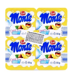 (DATE 27.11 SALE) Váng Sữa Zott Monte Hương Vani - Vỉ 4 Hộp x 55g thumbnail