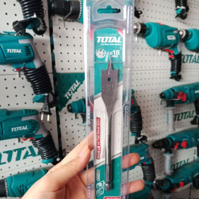 18-32mm Mũi khoan gỗ đầu dẹp TOTAL TAC161801 / TAC162001 / TAC162501 / TAC162801 / TAC163001 / TAC163201 (u3)