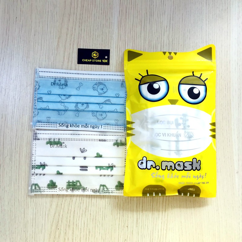 Khẩu trang y tế trẻ em Dr,mask CHÍNH HÃNG KT07, cheapstore10k