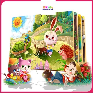Tranh Ghép Hình Puzzle 60 Miếng Bằng Gỗ Giúp Bé Phát Triển Tư Duy Tăng Khả Năng Ghi Nhớ BKid21