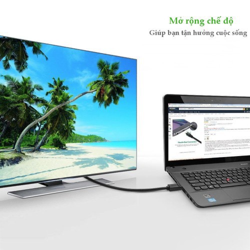 Dây DisplayPort UGREEN 10211 Dài 2m - Hàng Chính Hãng