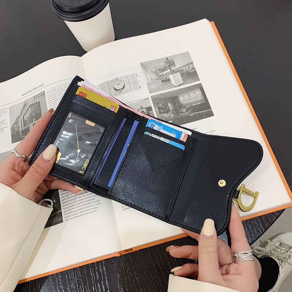 Mxgoods Ví Ngắn Đựng Tiền Xu Thẻ Tín Dụng In Chữ D Sức Chứa Lớn Đa Năng Cho Nữ