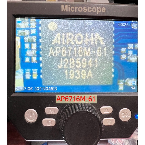 AP6716M-61 ic A12 oppo/A01 sam sung