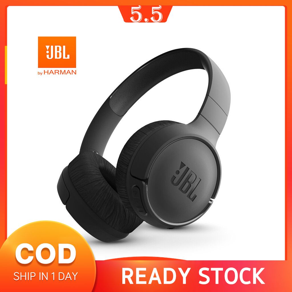 XIAOMI Tai Nghe Bluetooth Thể Thao Jbl T500Bt Có Mic Và Phụ Kiện