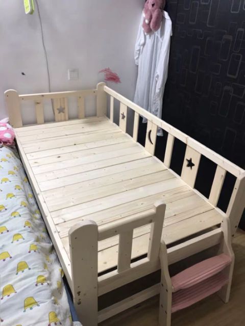 [Sẵn] Giường ngủ  gỗ cho bé đến khi trưởng thành 180*100*40 cm | BigBuy360 - bigbuy360.vn