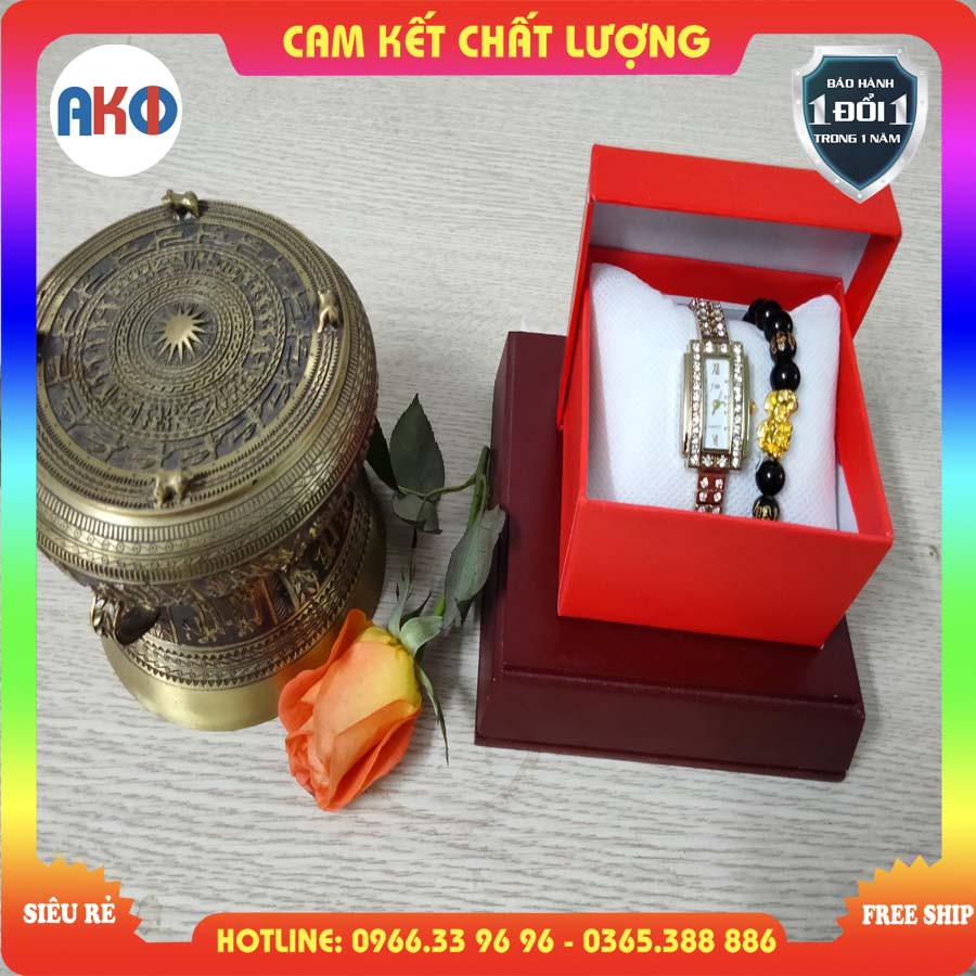 Đồng hồ thời trang nữ - AKIONU_001_G - Cam kết hàng chính hãng - Bảo hành 1 đổi 1 trong vòng 1 năm - Freeship