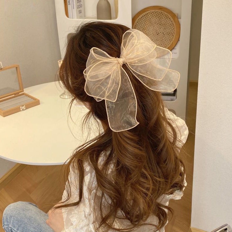 Kẹp Tóc Nơ Lưng Thời Trang Xuân Hè Hàn Quốc 2022