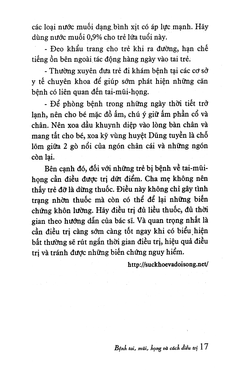 Sách Cẩm Nang Cho Người Bệnh - Bệnh Tai - Mũi - Họng Và Cách Điều Trị