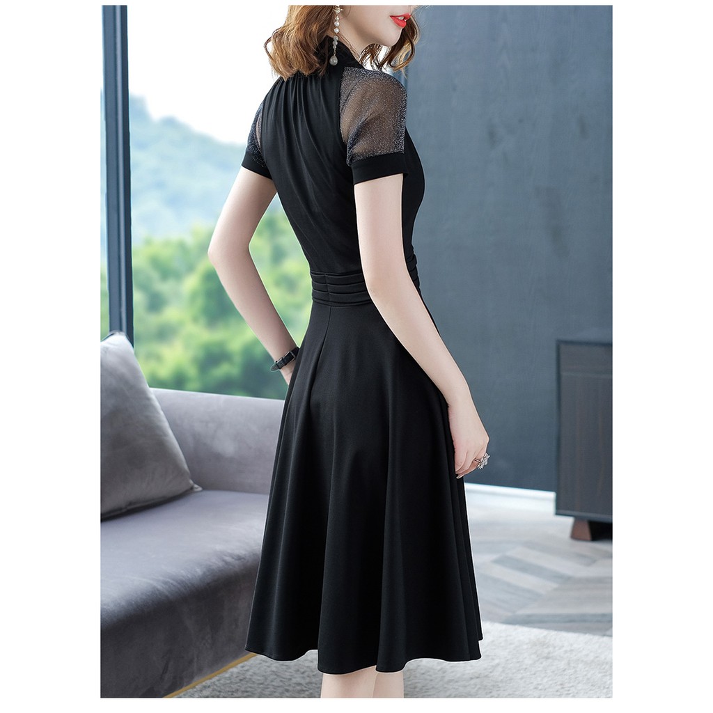 Chuyên nghiệp kiểu dáng đầm nữ tay ngắn phong cách hàn quốc dự tiệc mùa xuân | BigBuy360 - bigbuy360.vn