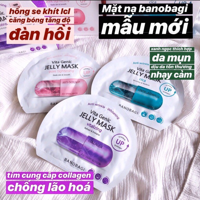 [1 miếng] Mặt Nạ Giấy Banobagi Vita Genic Jelly Mask Hàn Quốc Mẫu Mới 2020