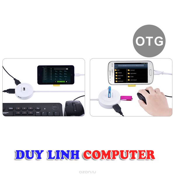 Bộ Chia USB 1 ra 4 Chính Hãng Ugreen 20276 (Hỗ Trợ Cổng Sac Micro usb)