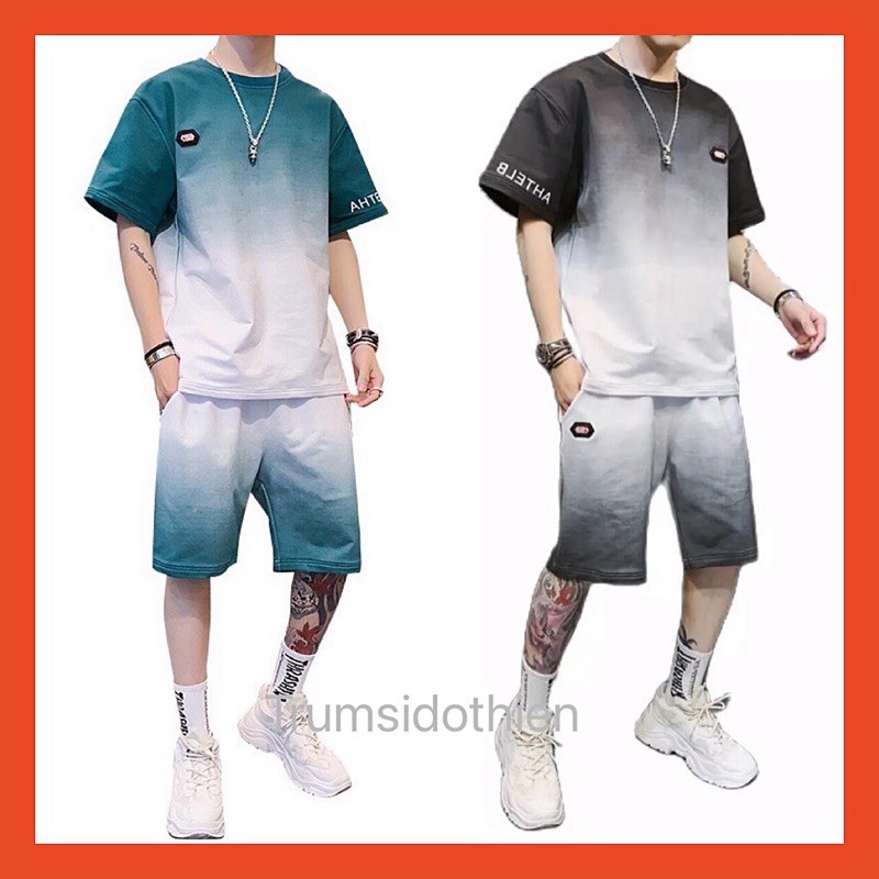 [ Chuyển Nhiệt !] Đồ Bộ loang nam chất thun lạnh thể thao mặc nhà siêu mát mẫu mới CHP H01