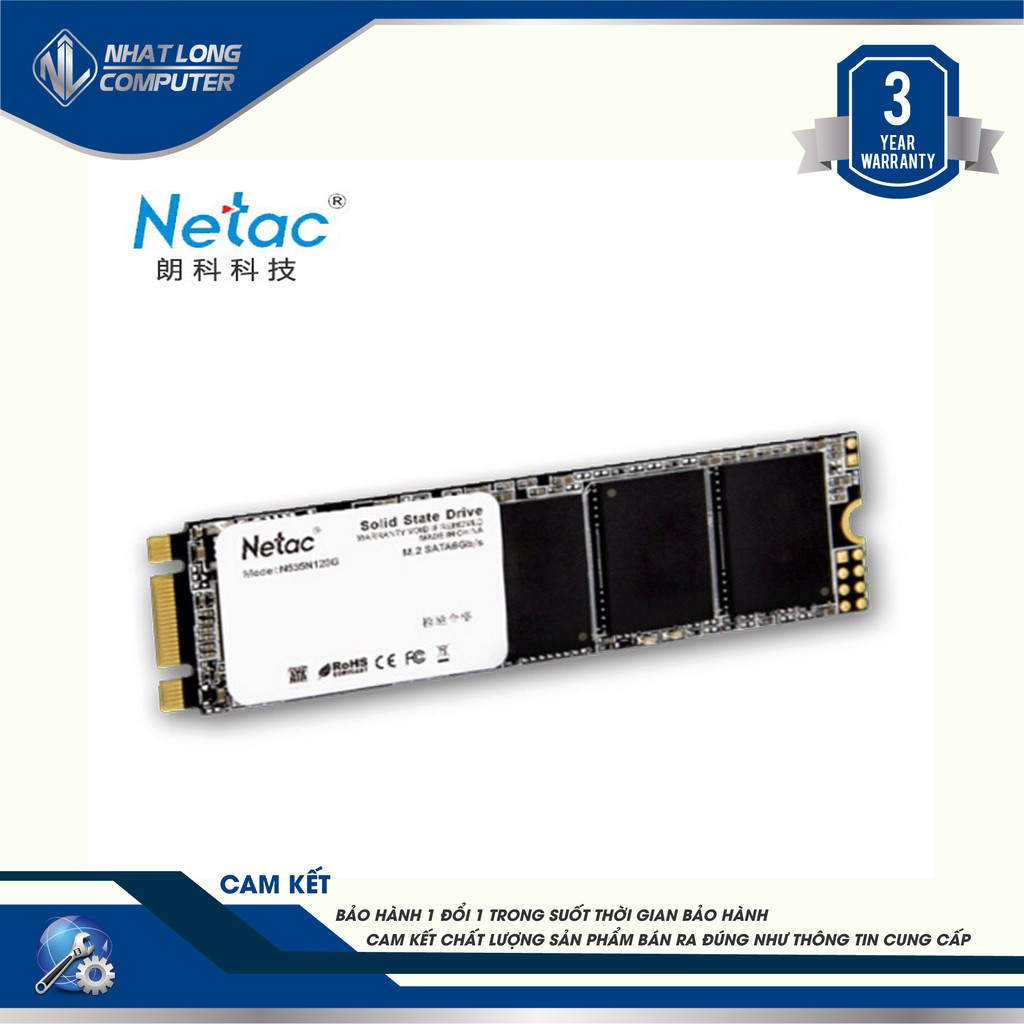 Ổ cứng SSD M2 120GB/128Gb/240Gb Netac bảo hành 3 năm