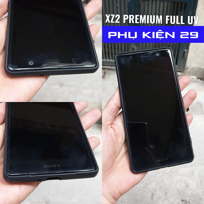 [Sony XZ2 Premium] Kính cường lực FULL màn FULL keo UV Glass Pro+ 9H