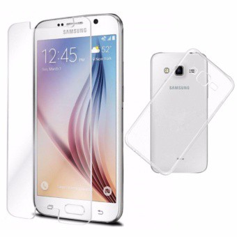 Bộ ốp lưng Silicon + kính cường lực Samsung Galaxy A5 2017
