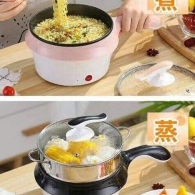 NỒI LẨU MINI 2 TẦNG ĐA NĂNG, CHIÊN, XÀO, LẨU ĐỀU RẤT TUYỆT