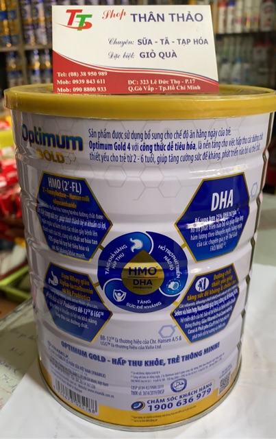 Sữa Bột Optimum Gold 4-1,5kg