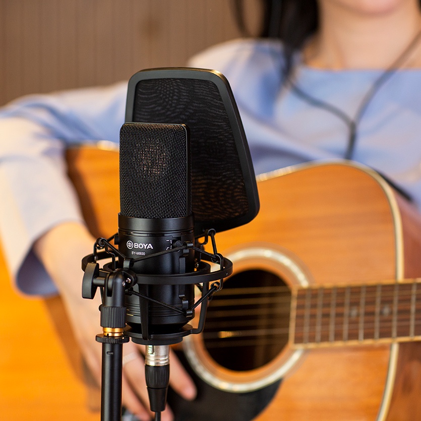 Bộ Micro BOYA BY-M1000 Chuyên Nghiệp Có Bộ Lọc Âm Thanh Chuyên Dụng Cho PC Thẻ Ghi Âm ASMR