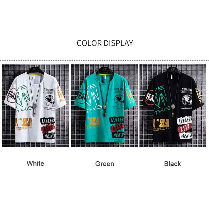 Áo thun AOKANG tay ngắn cổ tròn thời trang mùa hè phong cách Hàn Quốc mới dành cho nam